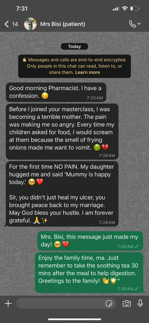Mrs Bisi Whatsapp message